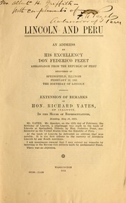 Lincoln and Peru by Federico Alfonso Pezet