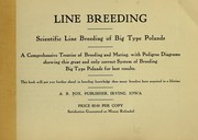 Cover of: Line breeding, scientific line breeding of big type Polands | Adrian Rossitter Fox
