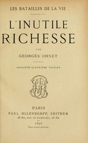 Cover of: L'inutile richesse