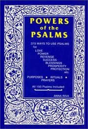 Cover of: Powers of the Psalms (Occult Classics) by Anna Riva
