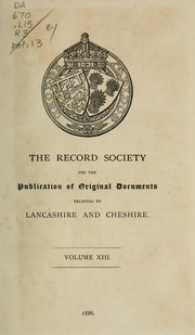 Cover of: A list of the Lancashire wills proved within the archdeaconry of Richmond, and now preserved in Somerset hiouse, London by Richmond, Eng. (Archdeaconry)