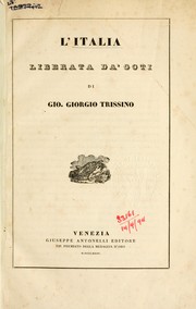 Cover of: L'Italia liberata da' Goti