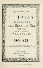 Cover of: L'Italia nei cento anni del secolo XIX (1801-1900) giorno per giorno illustrata by Alfredo Comandini