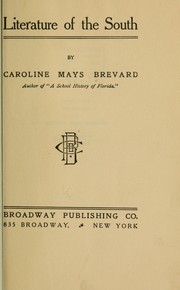 Cover of: Literature of the South