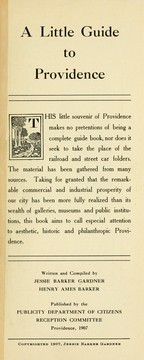 Cover of: A little guide to Providence