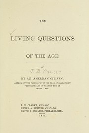Cover of: Living questions of the age