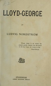 Cover of: Lloyd-George by Ludvig Anselm Nordström