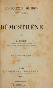 Cover of: L'Éloquence politique en Grèce by Léon Bredif