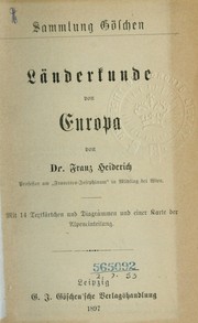 Cover of: Länderkunde von Europa