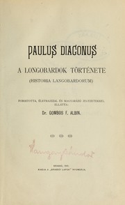 A lombardok története by Paul the Deacon