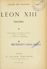 Cover of: Léon XIII intime