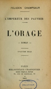 Cover of: L'Orage: roman