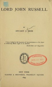 Cover of: Lord John Russell, by Stuart J. Reid ...