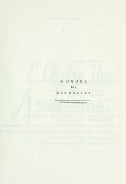 Cover of: L'ordre des assassins [par] R. Reicher-Sgradi