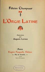 Cover of: L'Orgie latine