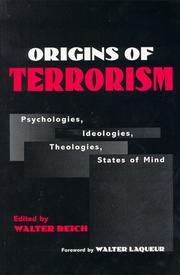 Cover of: Origins of terrorism by edited by Walter Reich.