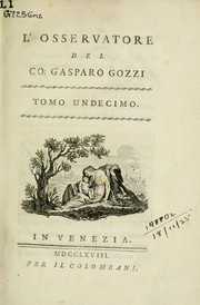 L' Osservatore by Conte Gasparo Gozzi