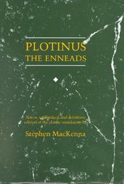 Cover of: Plotinus: The Enneads (LP Classic Reprint Series)