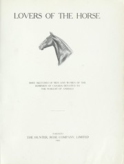 Cover of: Lovers of the horse by 