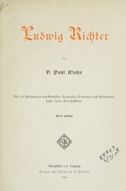 Cover of: Ludwig Richter by Victor Paul Mohn