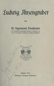 Ludwig Anzengruber by Sigismund Friedmann