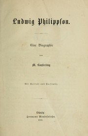 Cover of: Ludwig Philippson: eine Biographie