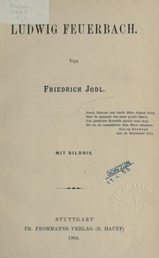 Cover of: Ludwig Feuerbach by Friedrich Jodl