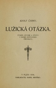 Cover of: Lužická otázka by Adolf Černý
