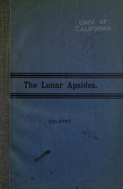 Cover of: The lunar apsides