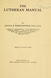 Cover of: The Lutheran manual