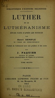 Cover of: Luther et le Luthéranisme: étude faite d'apres les sources