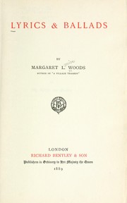 Cover of: Lyrics & ballads by Woods, Margaret L., Woods, Margaret L.