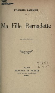 Cover of: Ma fille Bernadette