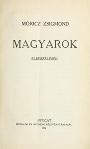 Cover of: Magyarok, elbeszélések
