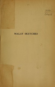 Cover of: Malay sketches