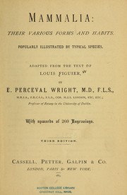 Mammalia by Louis Figuier, Parker Gillmore, Louis Figuier, Edward Blyth