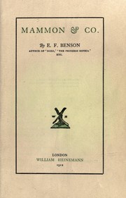 Cover of: Mammon & Co by E. F. Benson