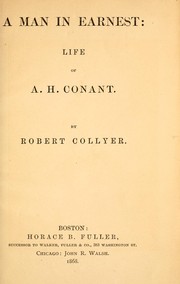 A man in earnest by Robert Collyer