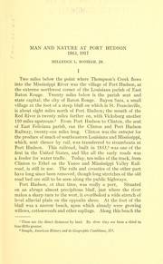 Cover of: Man and nature at Port Hudson, 1863, 1917