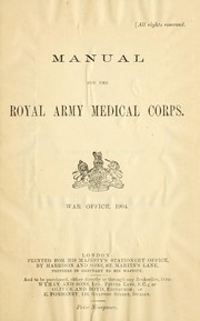 Cover of: Manual for the Royal Army Medical Corps