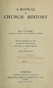 Cover of: A manual of church history.