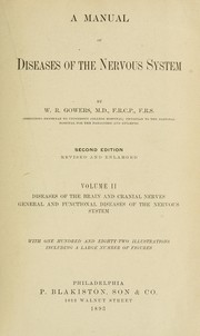 Cover of: A manual of diseases of the nervous system