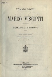 Cover of: Marco Visconti: romanzo storico