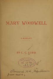 Cover of: Mary Woodwell: a medley