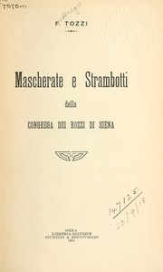 Cover of: Mascherate e strambotti della Congrega dei Rozzi di Siena