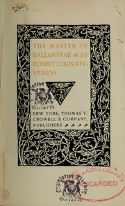 Cover of: The master of Ballantrea | Robert Louis Stevenson