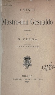 Cover of: Mastro-don Gesualdo: romanzo