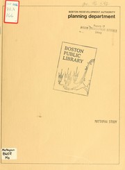 Mattapan study by Boston Redevelopment Authority