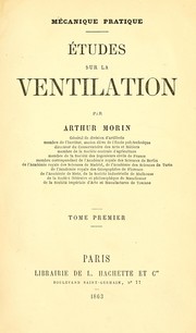 Cover of: Mécanique pratique. Études sur la ventilation