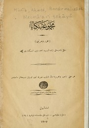 Cover of: Mecmū'a-'i tekāyā by Münīb, Aḥmed, Badirmalizāde